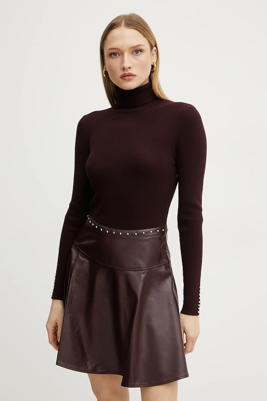 Morgan rochie RPEPPER culoarea bordo