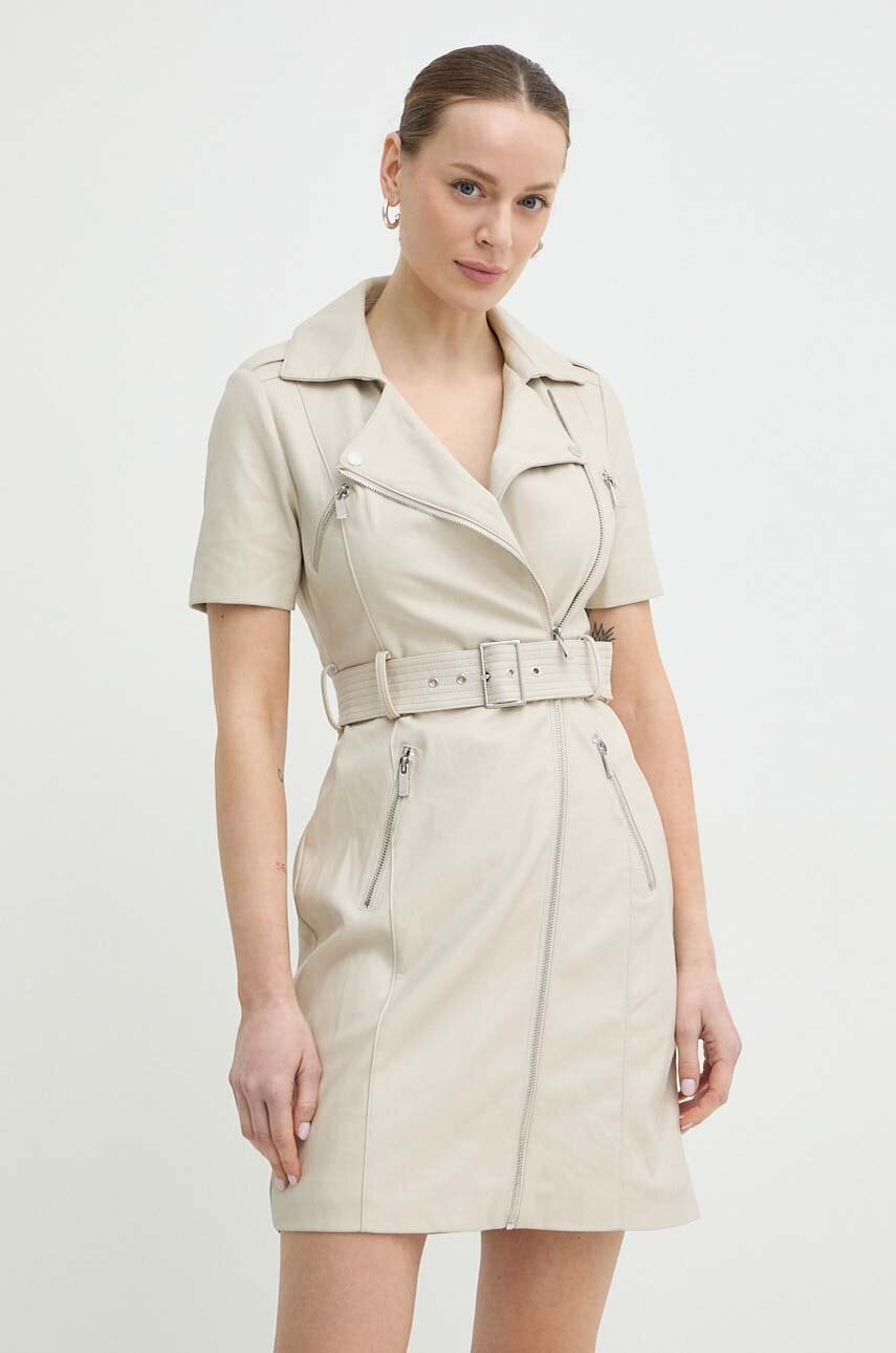 Morgan rochie RSKIN culoarea bej