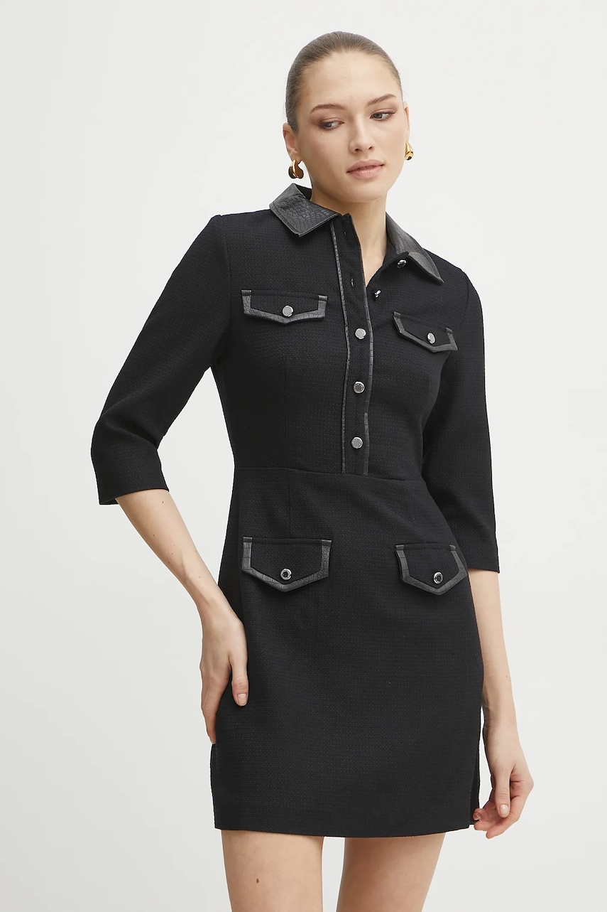 Morgan rochie RUBIBI culoarea negru