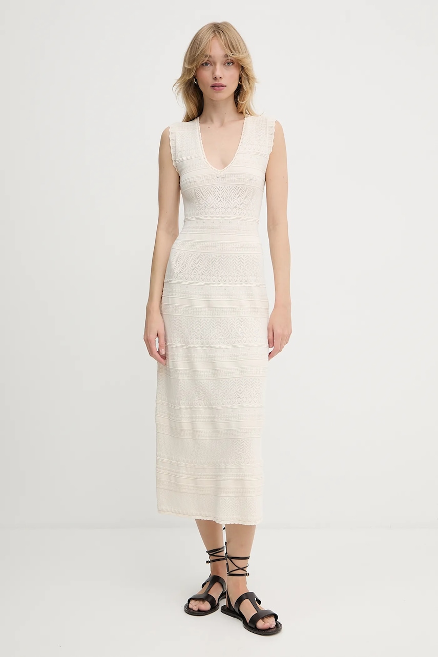 Morgan rochie culoarea bej
