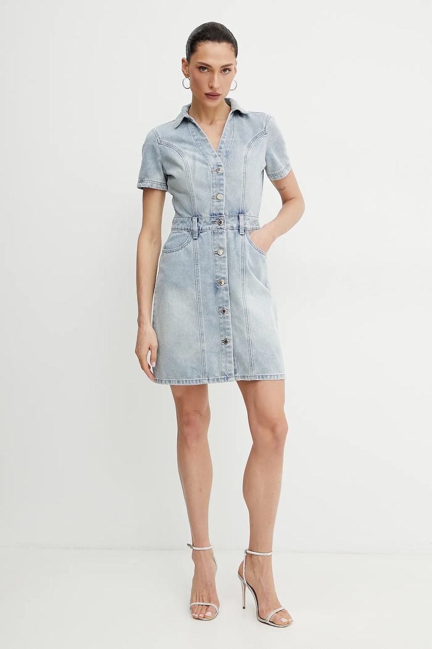 Morgan rochie din denim mini