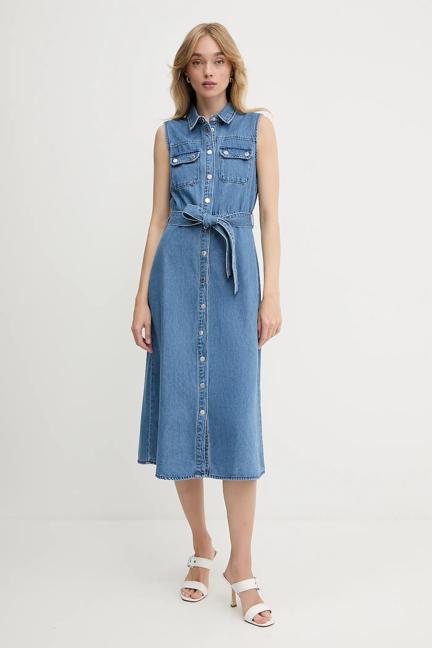 Morgan rochie jeans midi