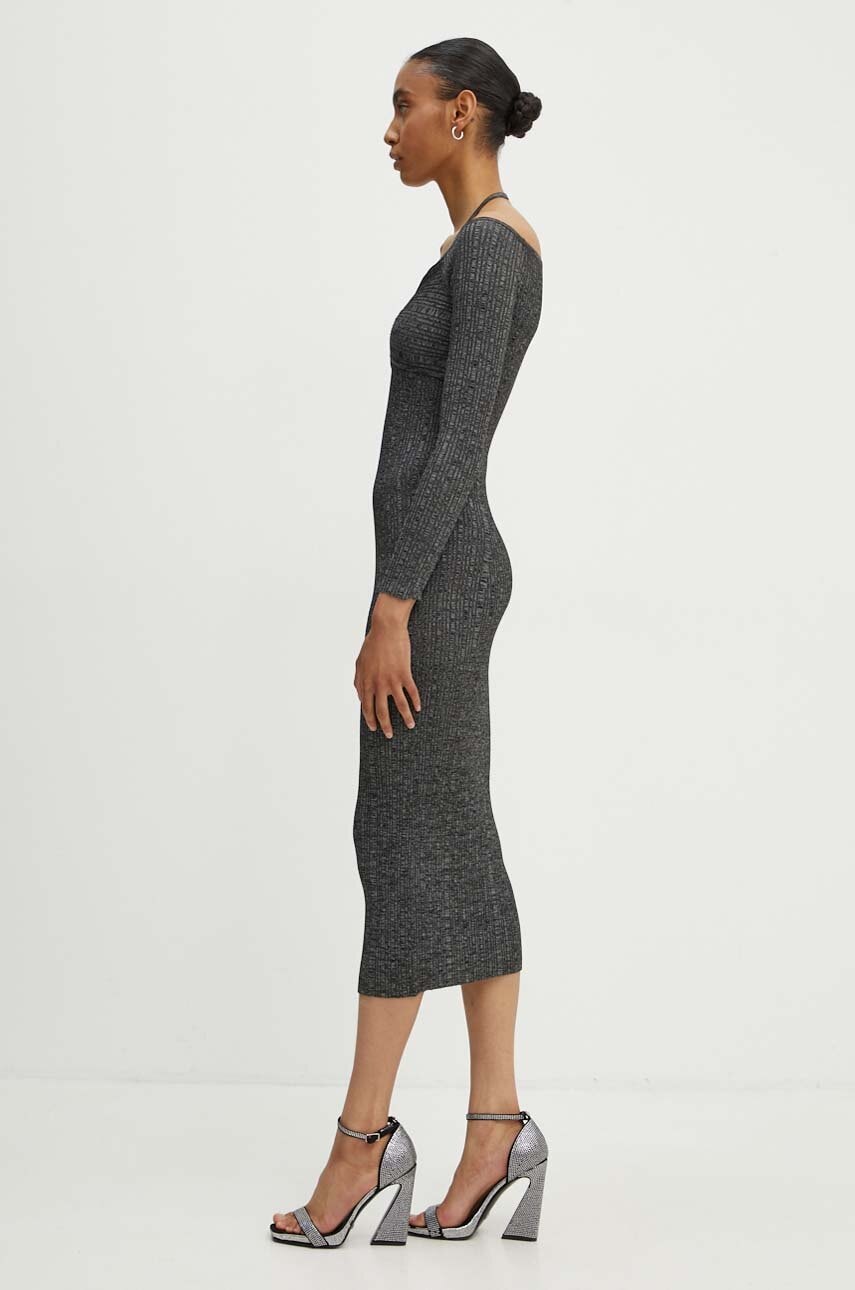 Moschino Jeans rochie culoarea gri