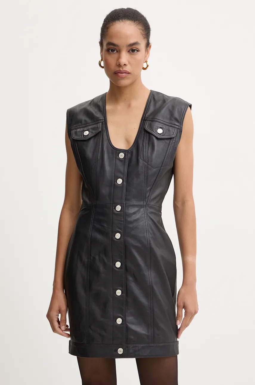 Moschino Jeans rochie culoarea negru