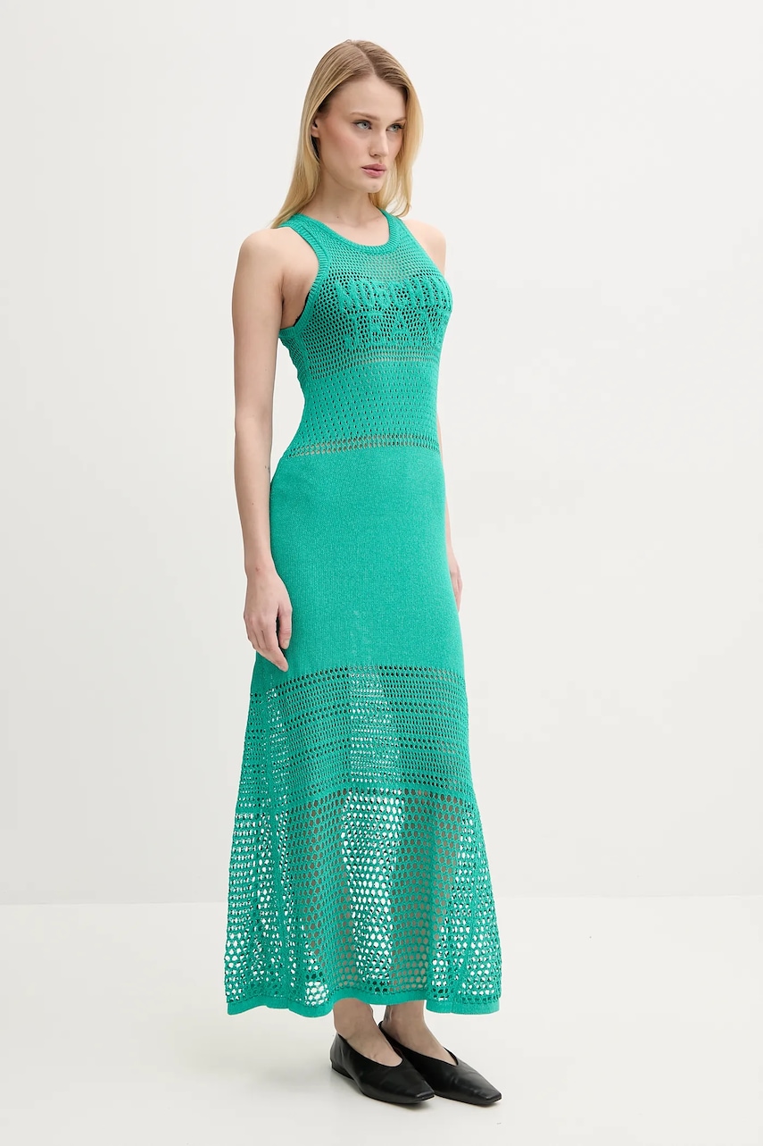 Moschino Jeans rochie culoarea verde