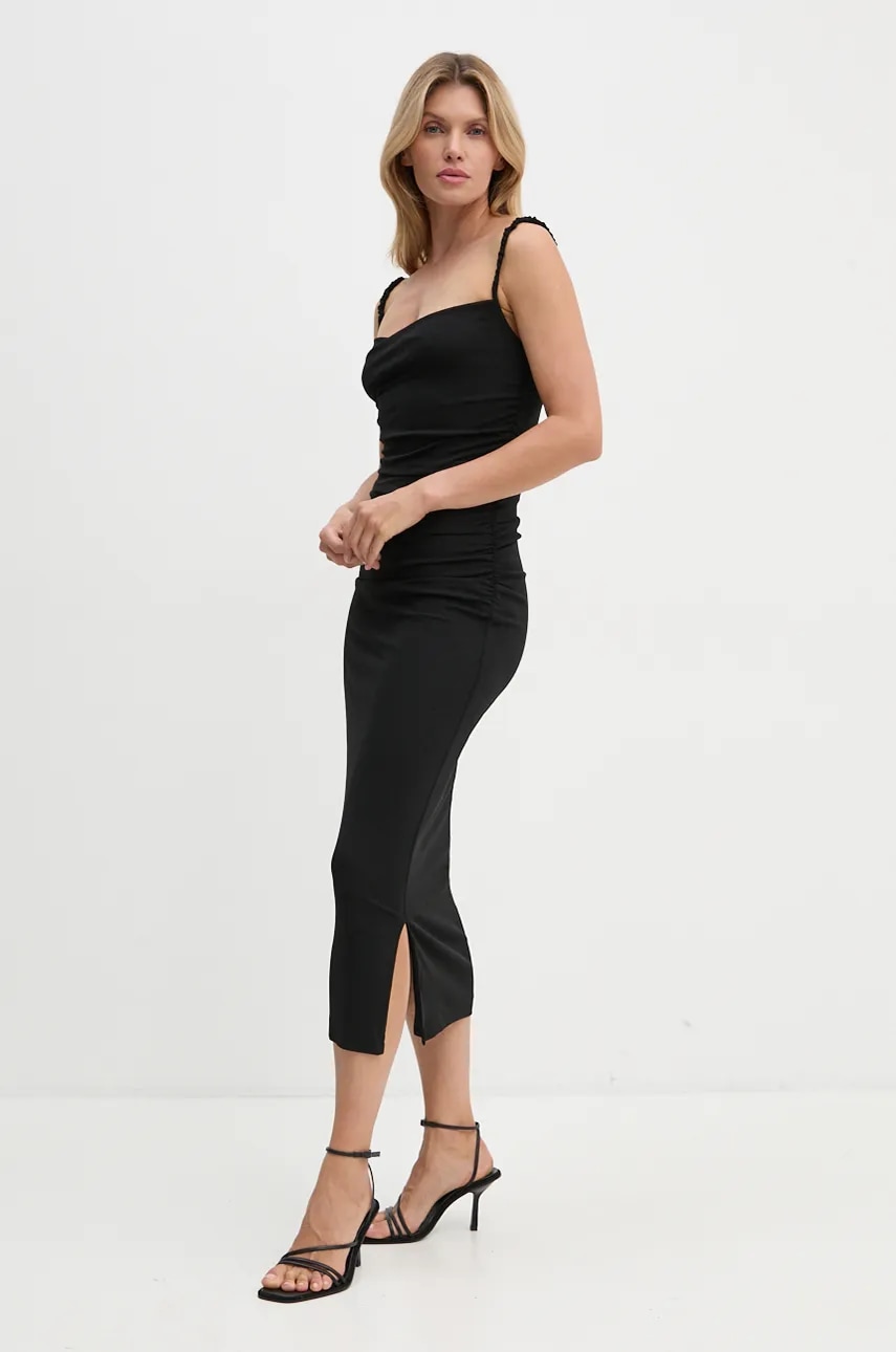Nanushka rochie ALEXA culoarea negru