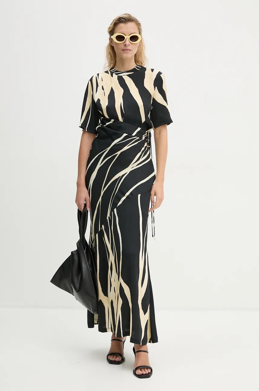 Nanushka rochie BRANTLEY culoarea negru