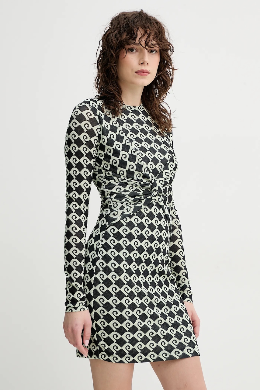 Nanushka rochie HESTIAH culoarea negru