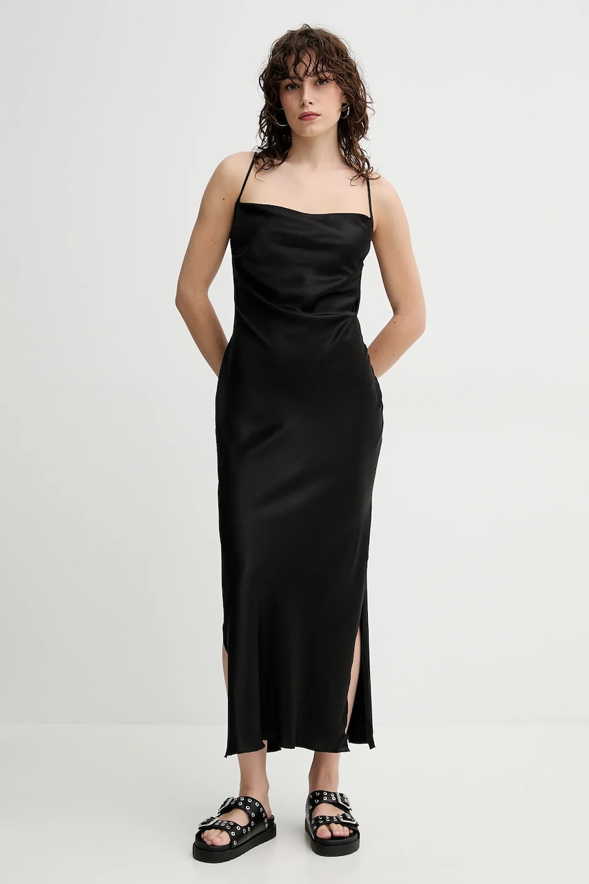 Nanushka rochie MACIA culoarea negru