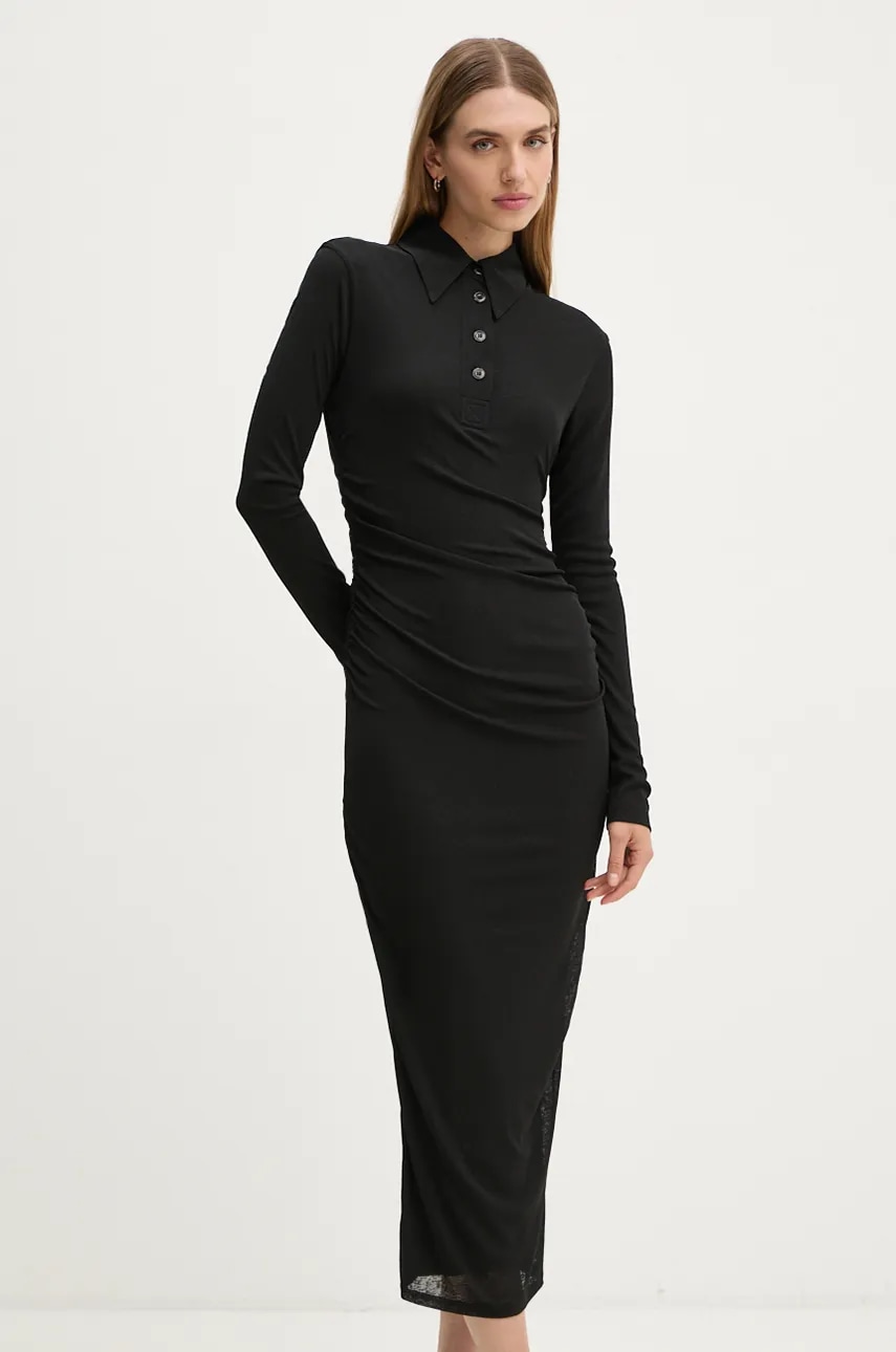 Nanushka rochie VERITY culoarea negru