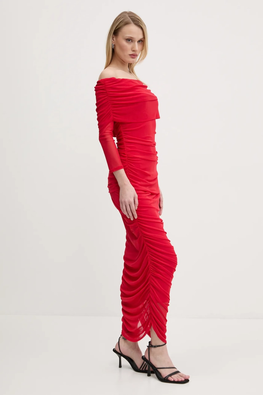 Never Fully Dressed rochie Diaz culoarea rosu