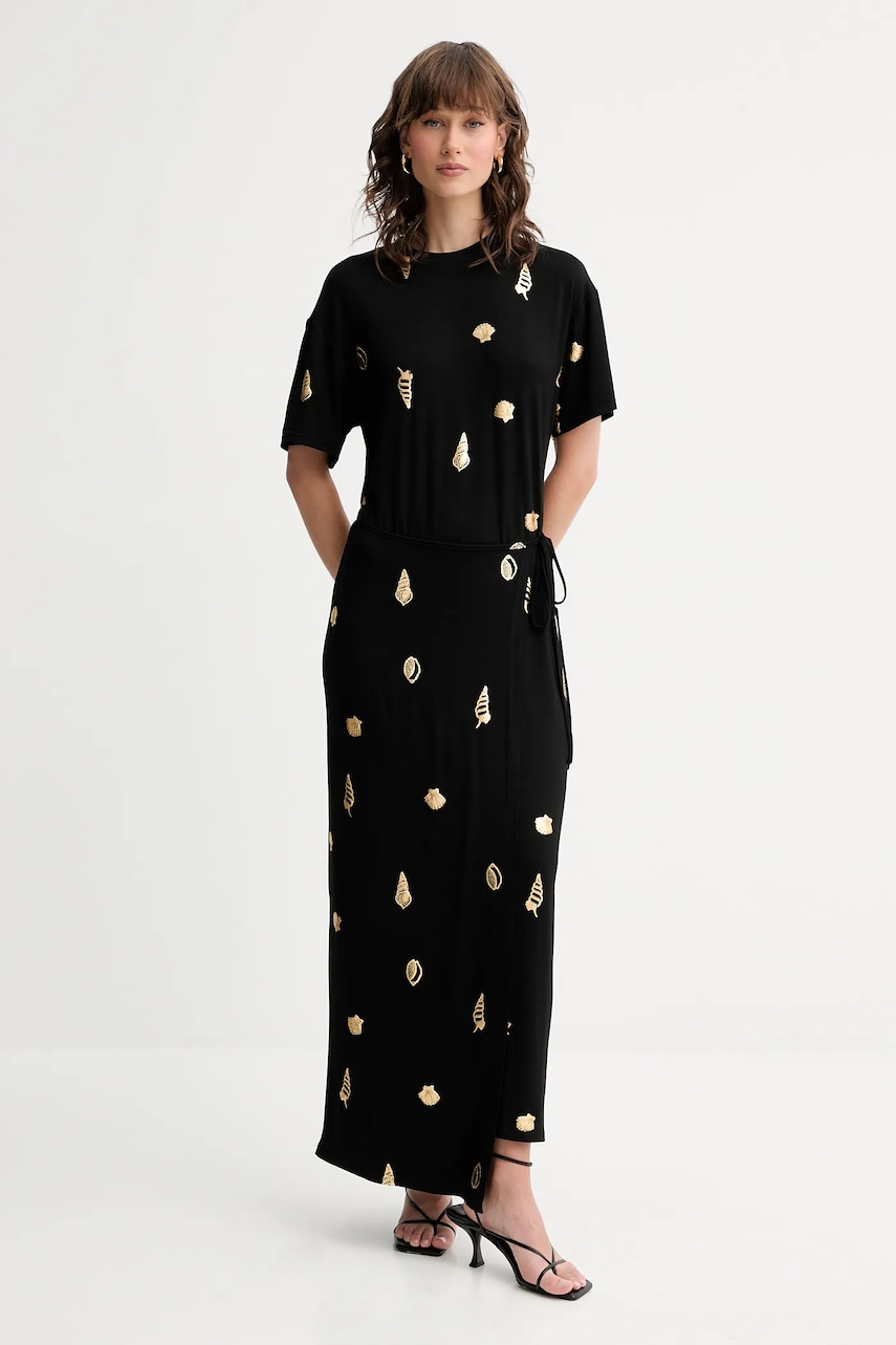 Never Fully Dressed rochie Leia culoarea negru
