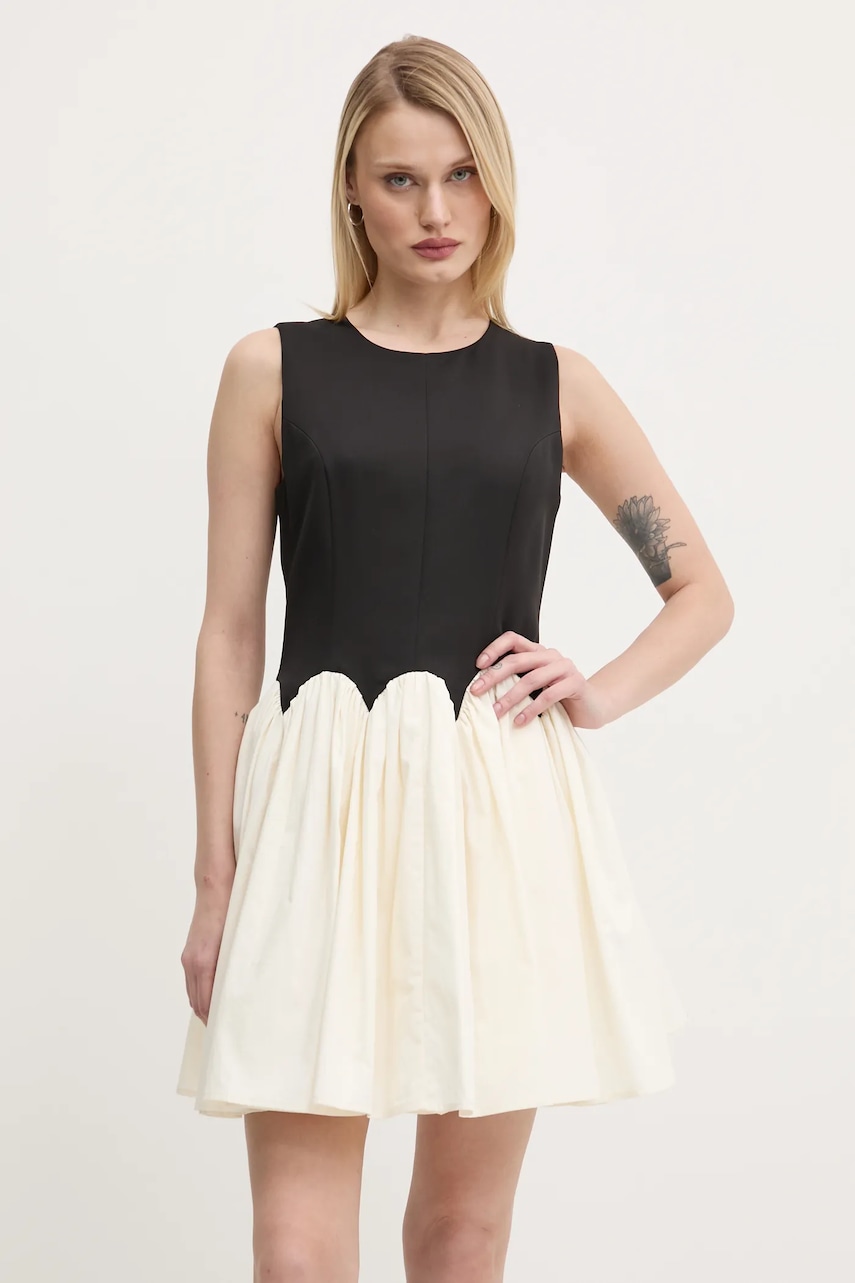 Never Fully Dressed rochie Mini Monika culoarea negru