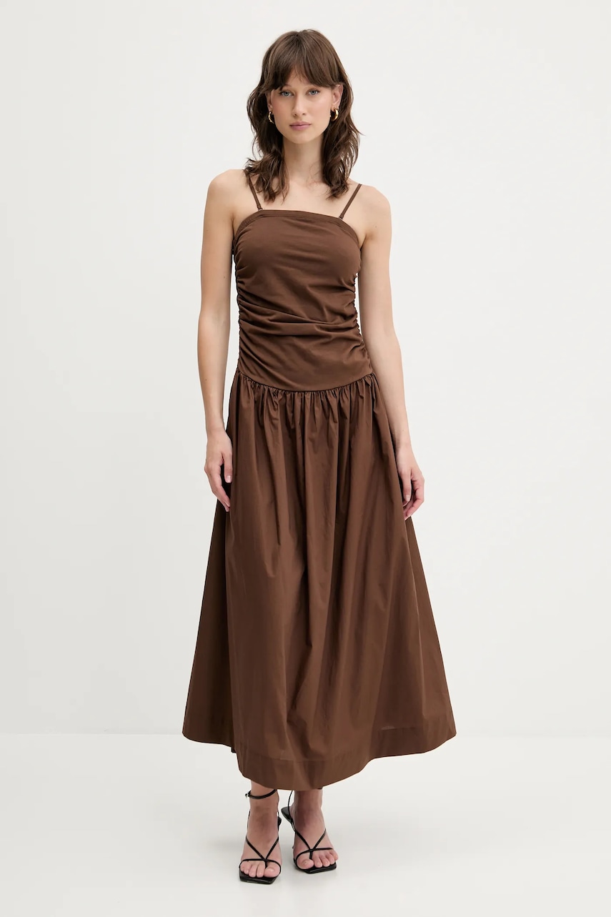 Never Fully Dressed rochie culoarea maro