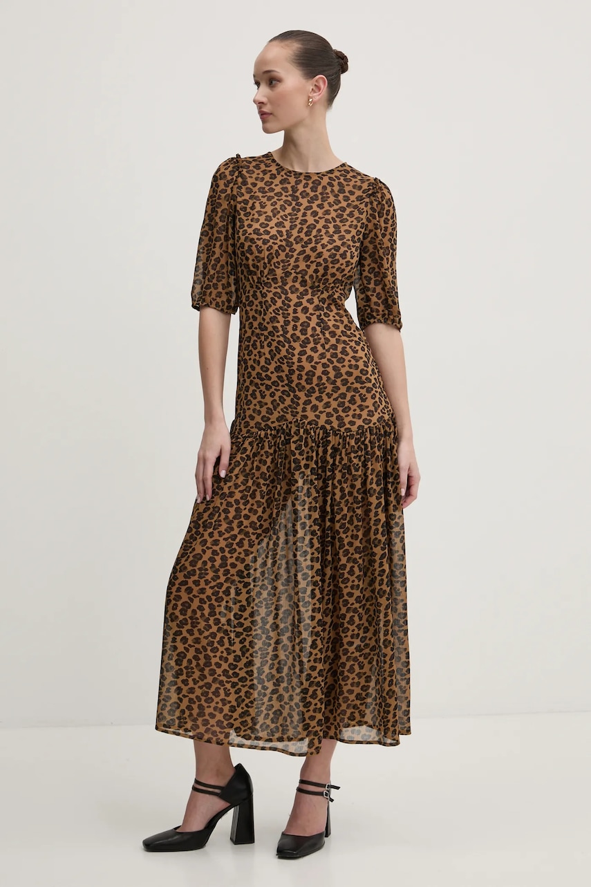 Never Fully Dressed rochie culoarea maro