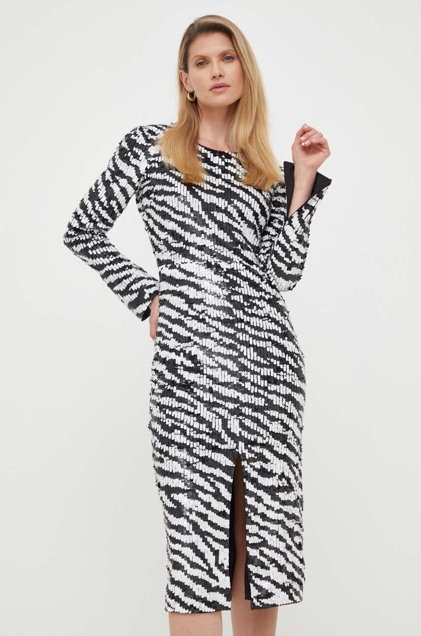 Notes du Nord rochie Glow culoarea negru