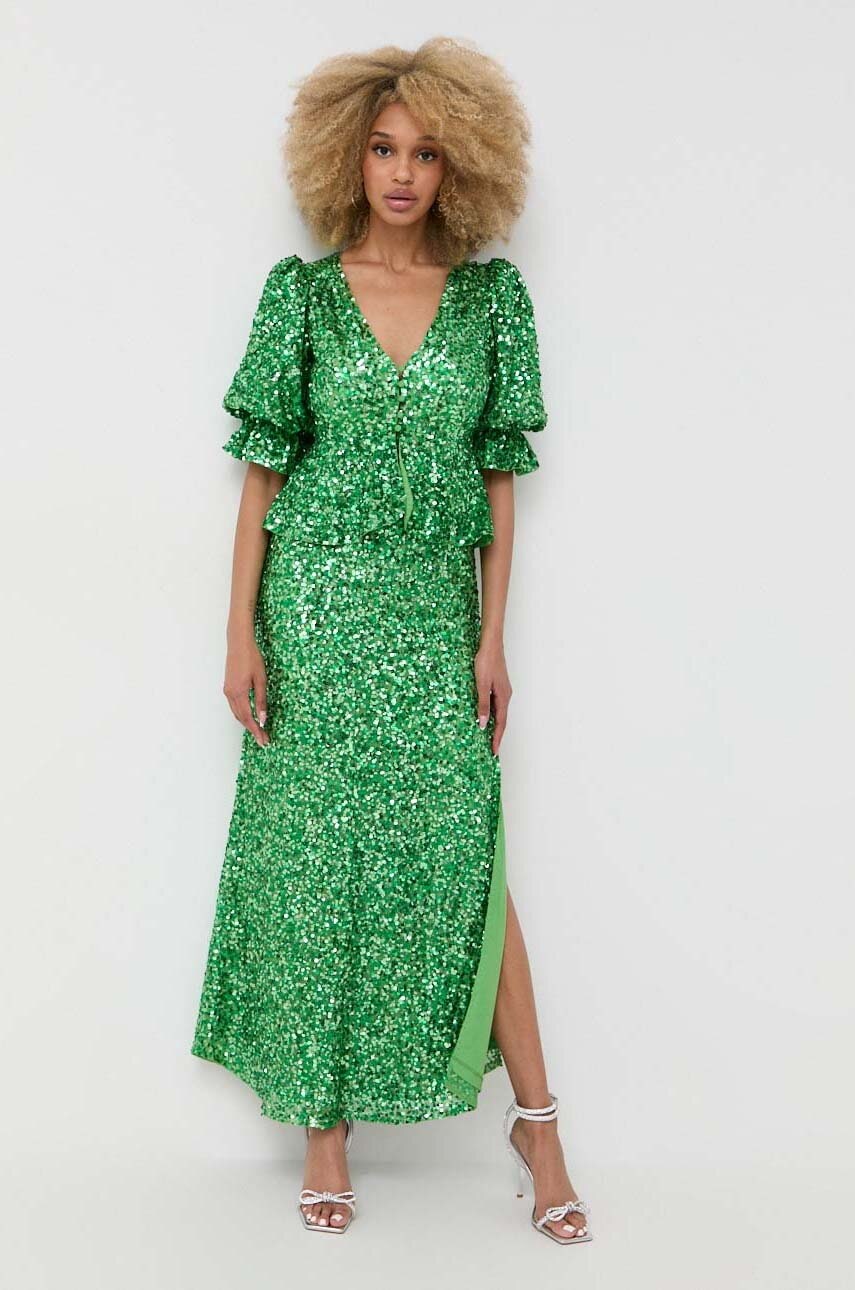 Notes du Nord rochie culoarea verde