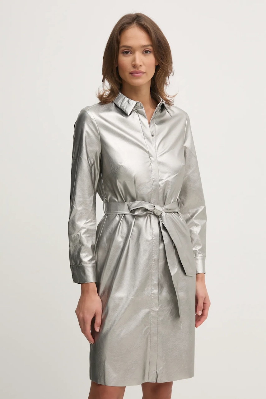 OUI rochie culoarea argintiu