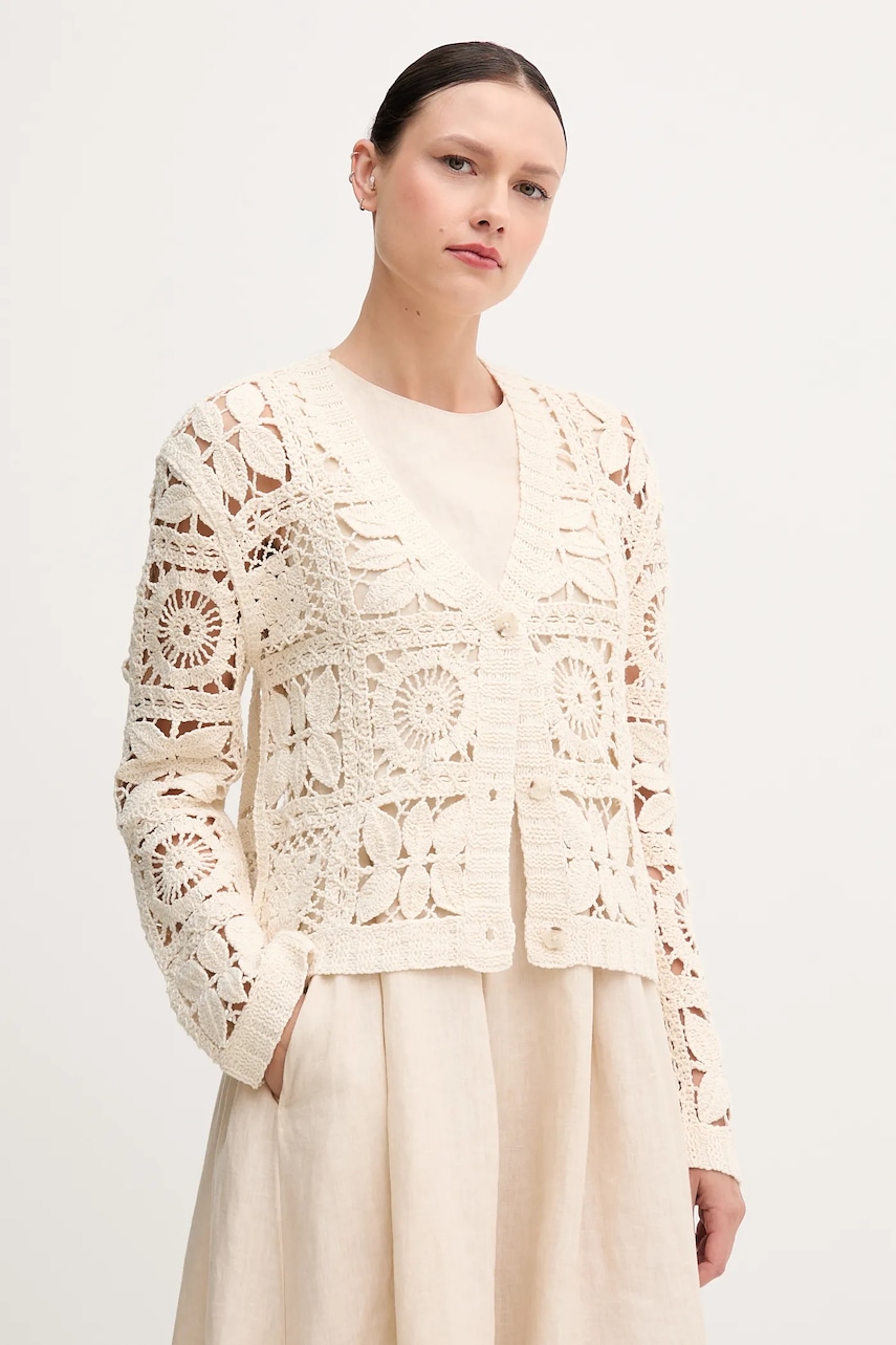 OUI rochie din in culoarea bej
