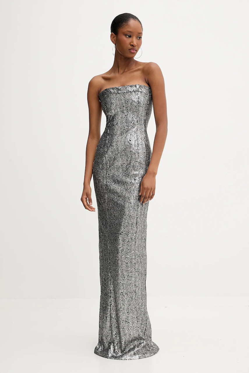 PRESSIAT rochie culoarea gri