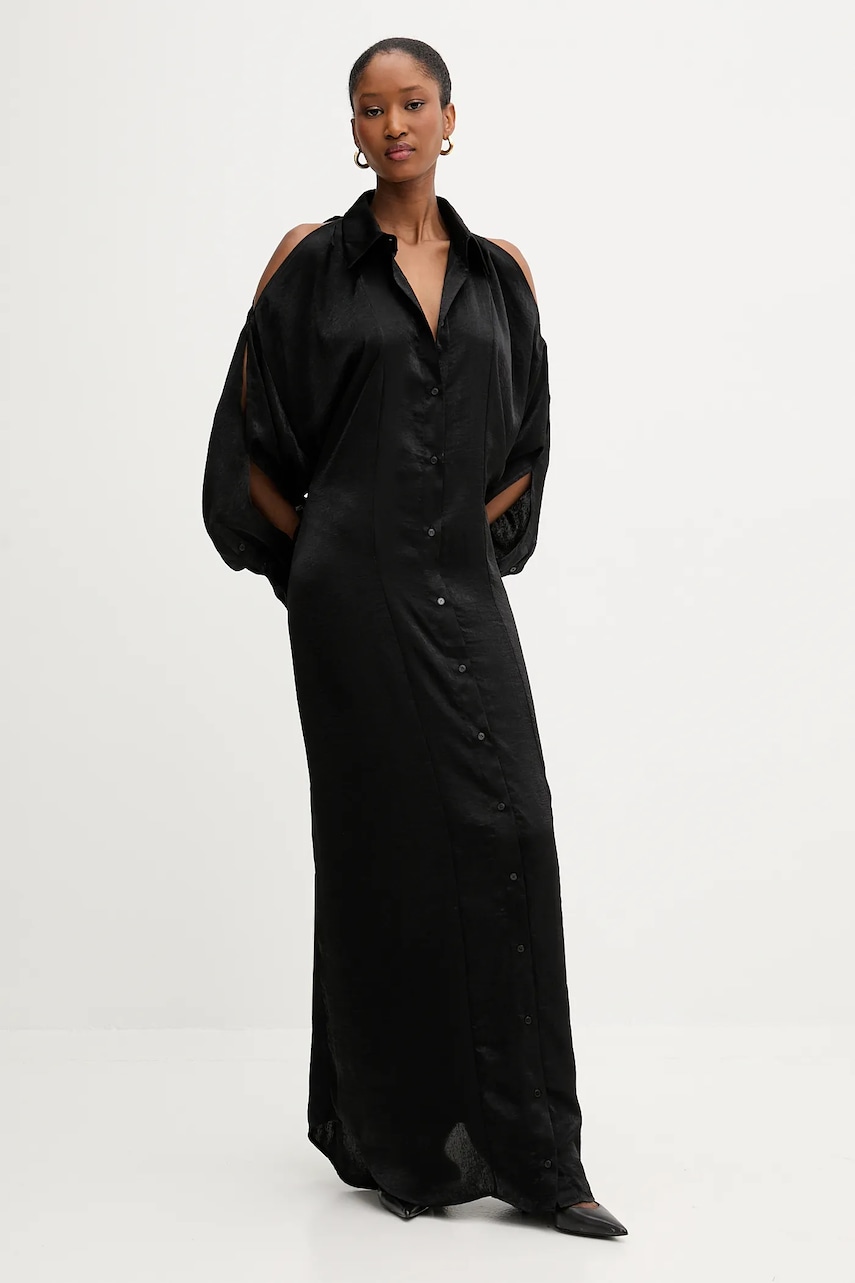 PRESSIAT rochie culoarea negru
