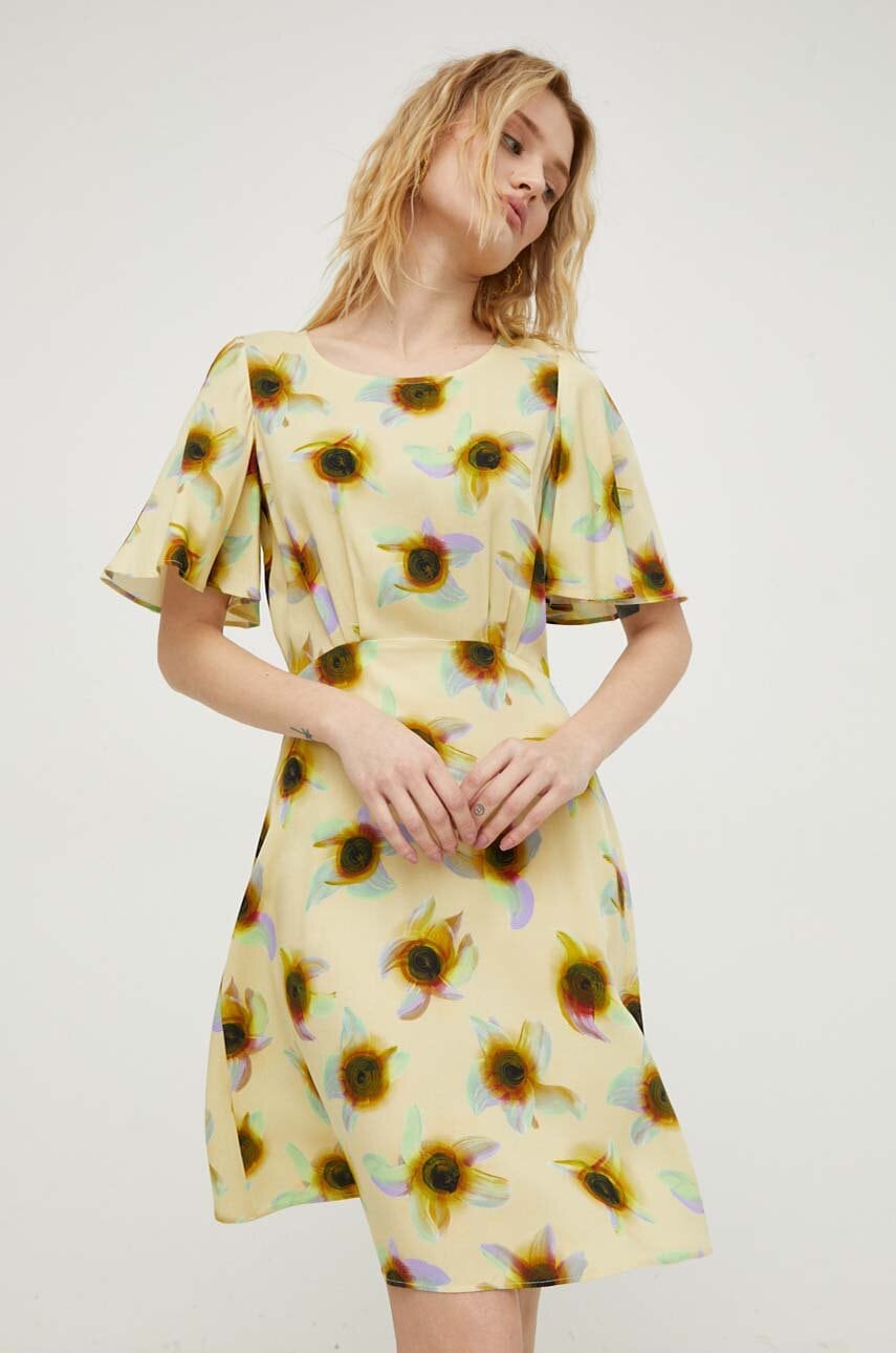 PS Paul Smith rochie culoarea galben