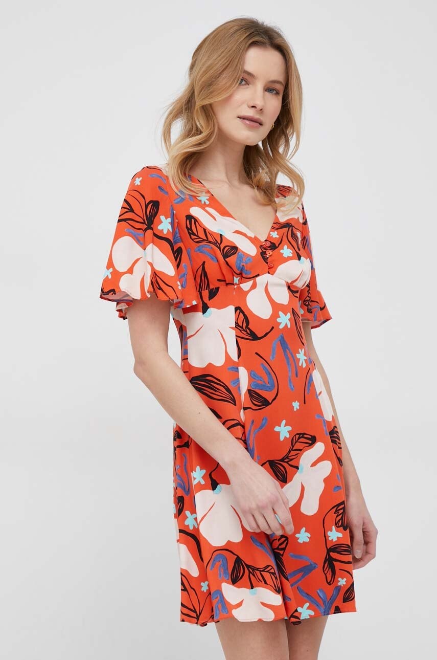 PS Paul Smith rochie culoarea portocaliu