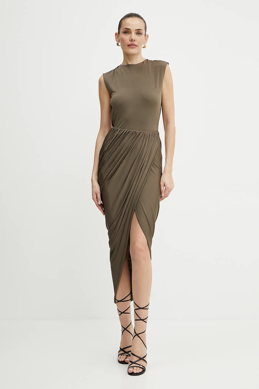 Patou rochie culoarea maro