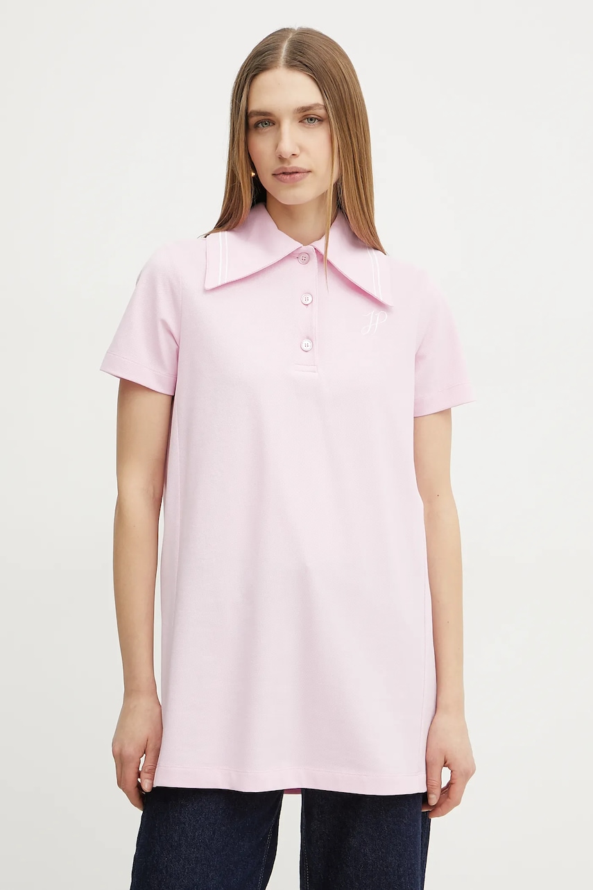 Patou rochie din bumbac culoarea roz