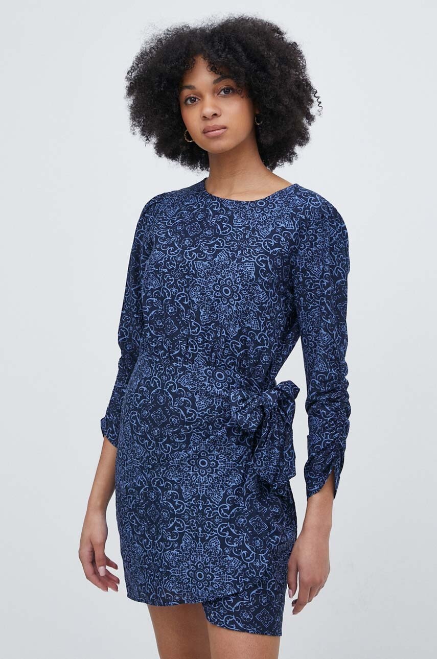 Pepe Jeans rochie CLARIN culoarea bleumarin
