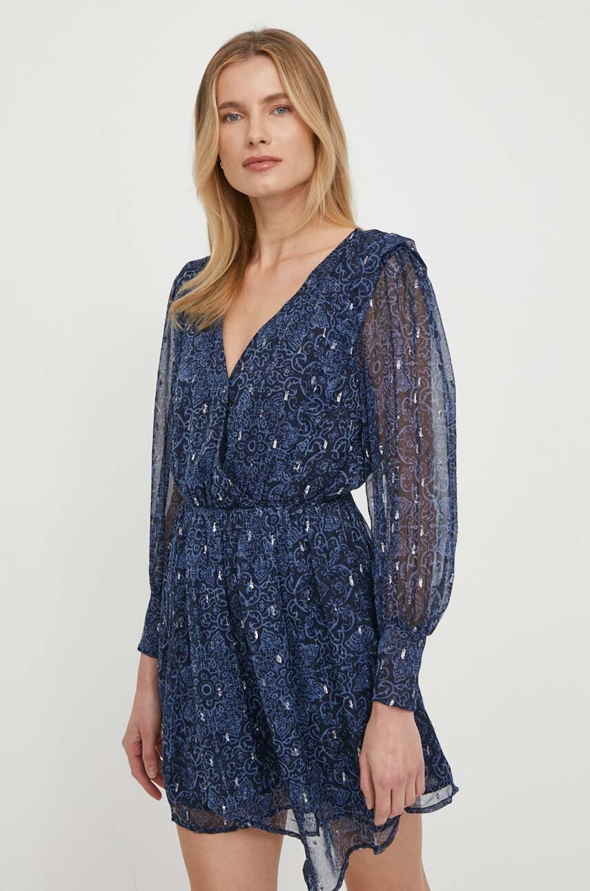 Pepe Jeans rochie Camille culoarea bleumarin