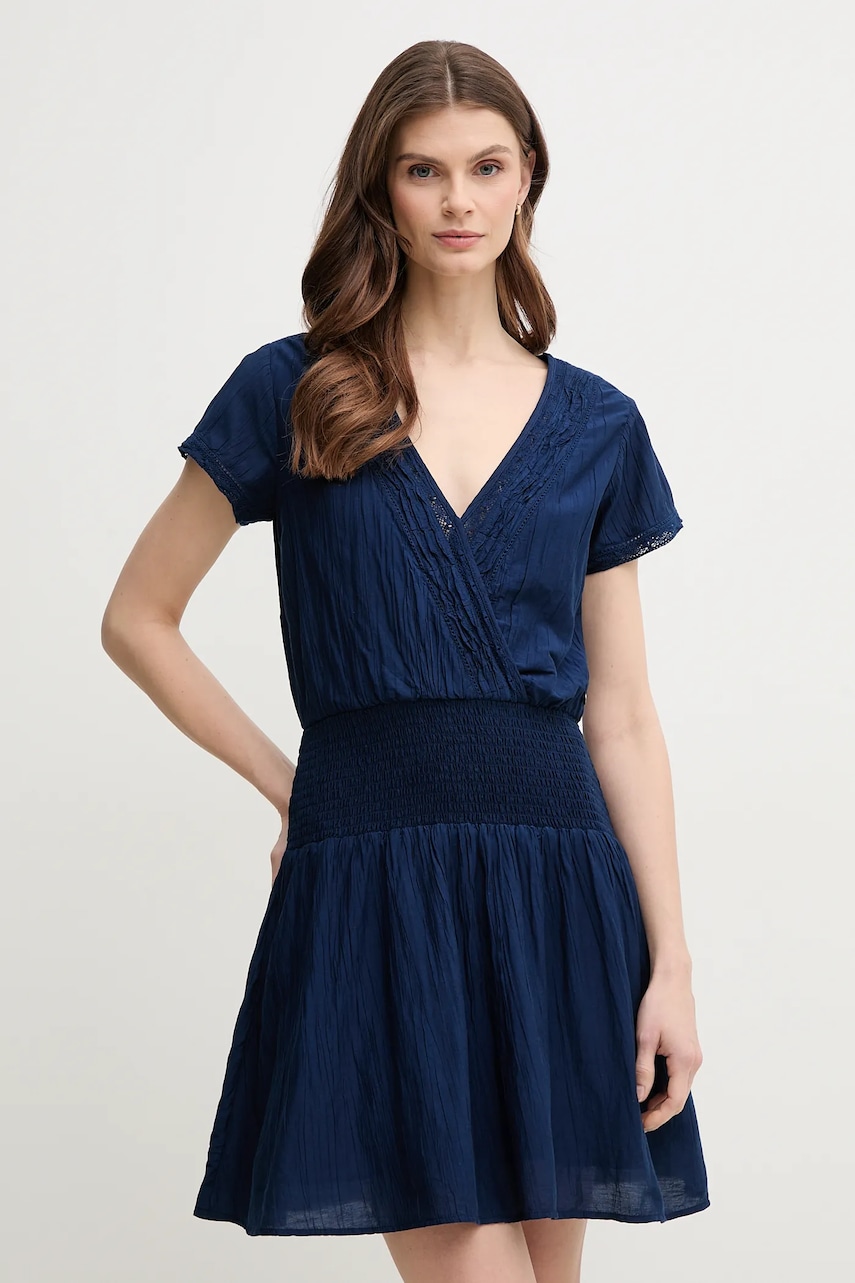 Pepe Jeans rochie DEA culoarea bleumarin