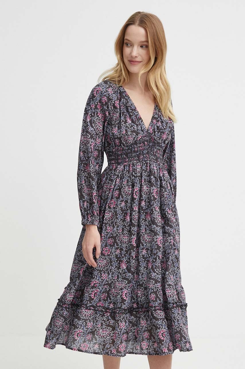 Pepe Jeans rochie DIVINIA culoarea gri