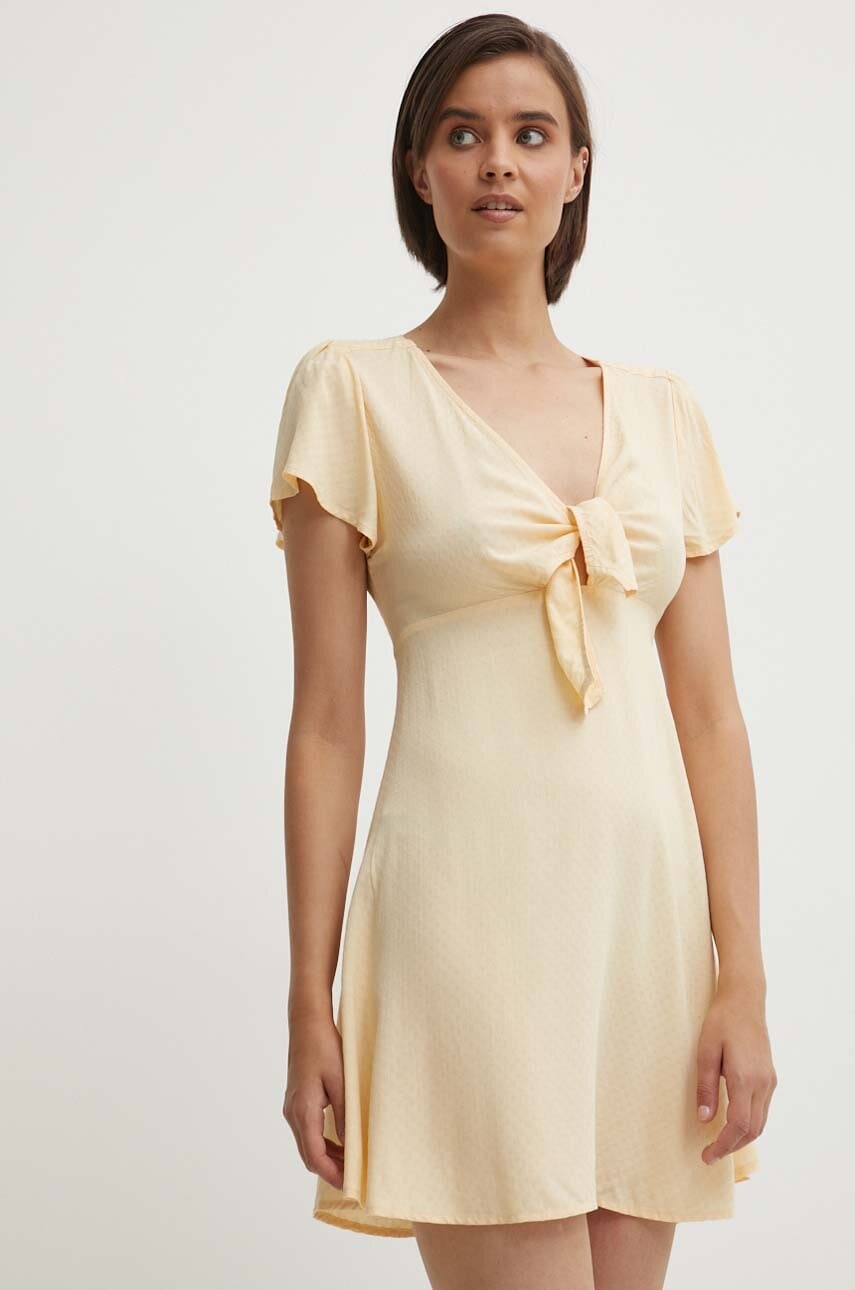 Pepe Jeans rochie NANI culoarea portocaliu
