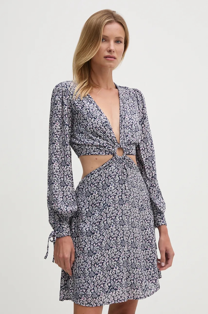 Pepe Jeans rochie NORMAN culoarea bleumarin