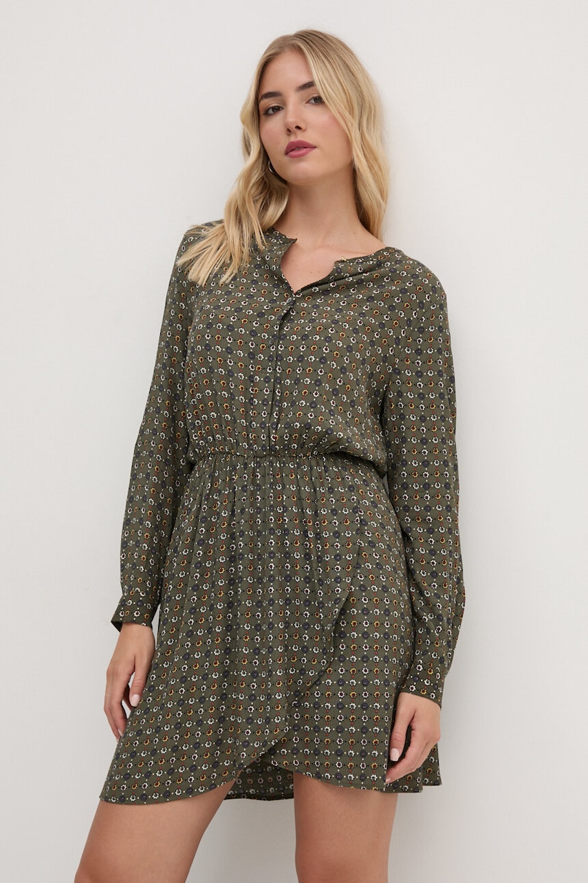 Pepe Jeans rochie PERNICIA culoarea verde
