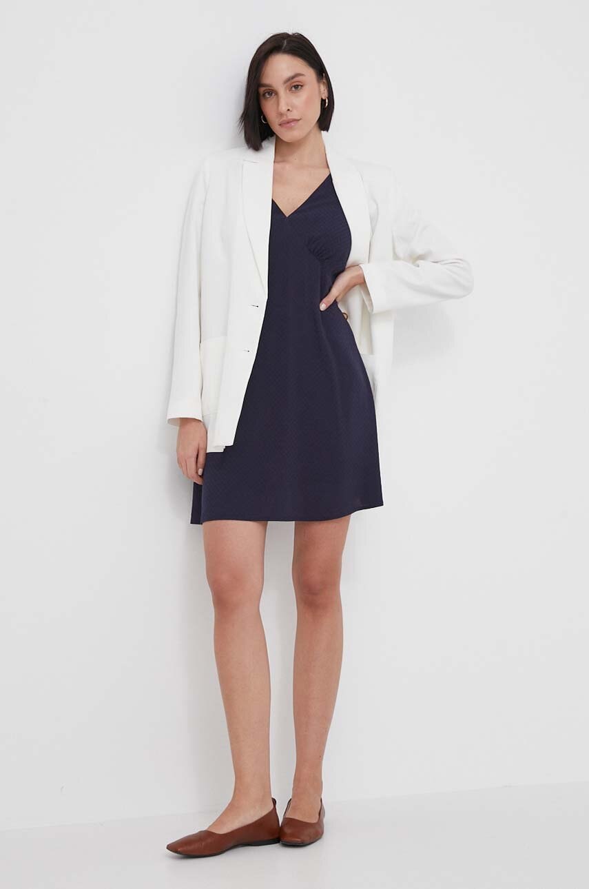 Pepe Jeans rochie culoarea bleumarin