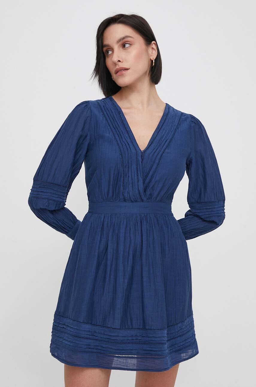 Pepe Jeans rochie culoarea bleumarin