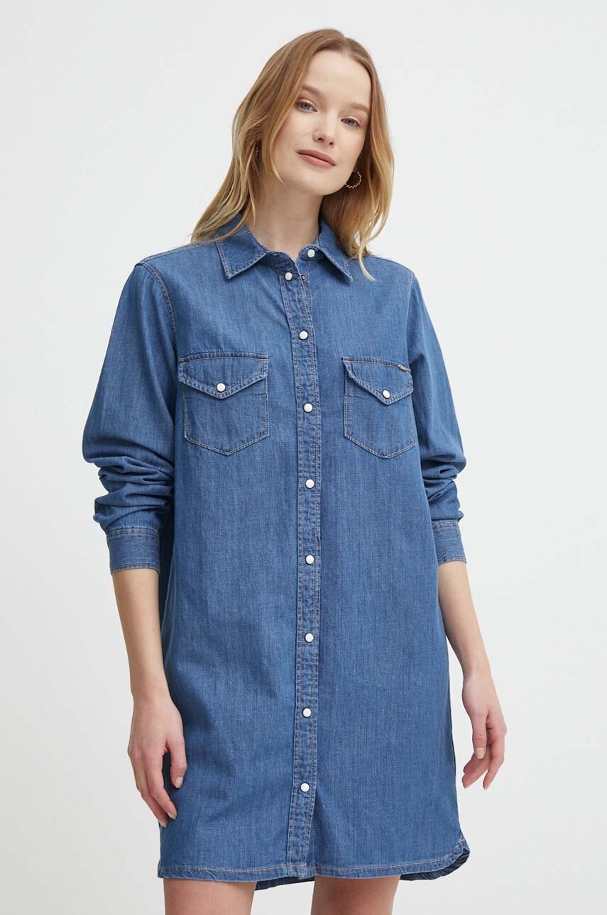 Pepe Jeans rochie din denim MAYA mini