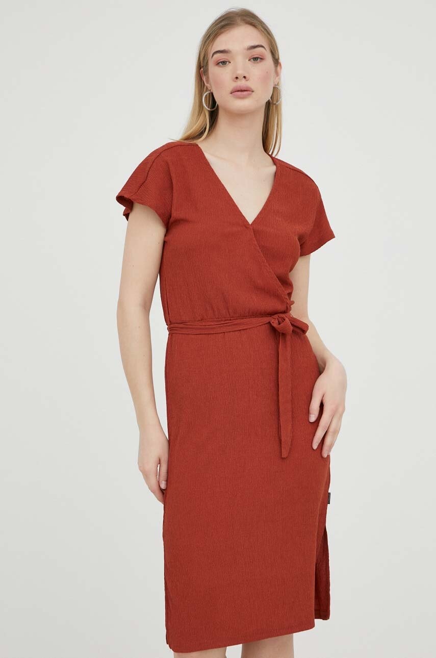 Protest rochie culoarea maro