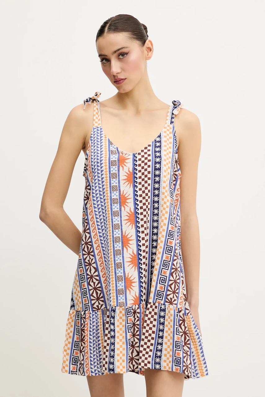 Rip Curl rochie SAN CARLOS culoarea alb