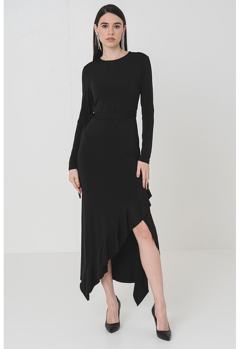Rochie asimetrica cu maneci lungi Madeline