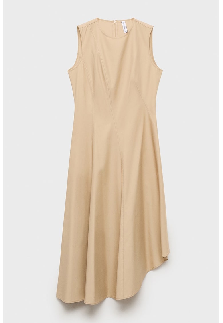 Rochie asimetrica din bumbac si lyocell