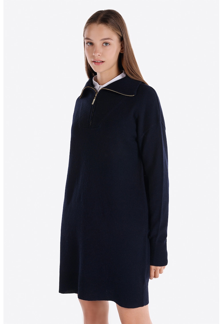 Rochie-bluza de trening cu fermoar scurt