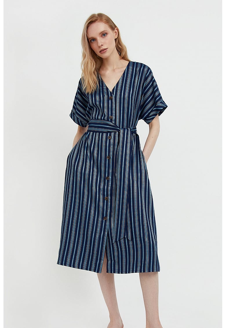 Rochie-camasa cu cordon in talie