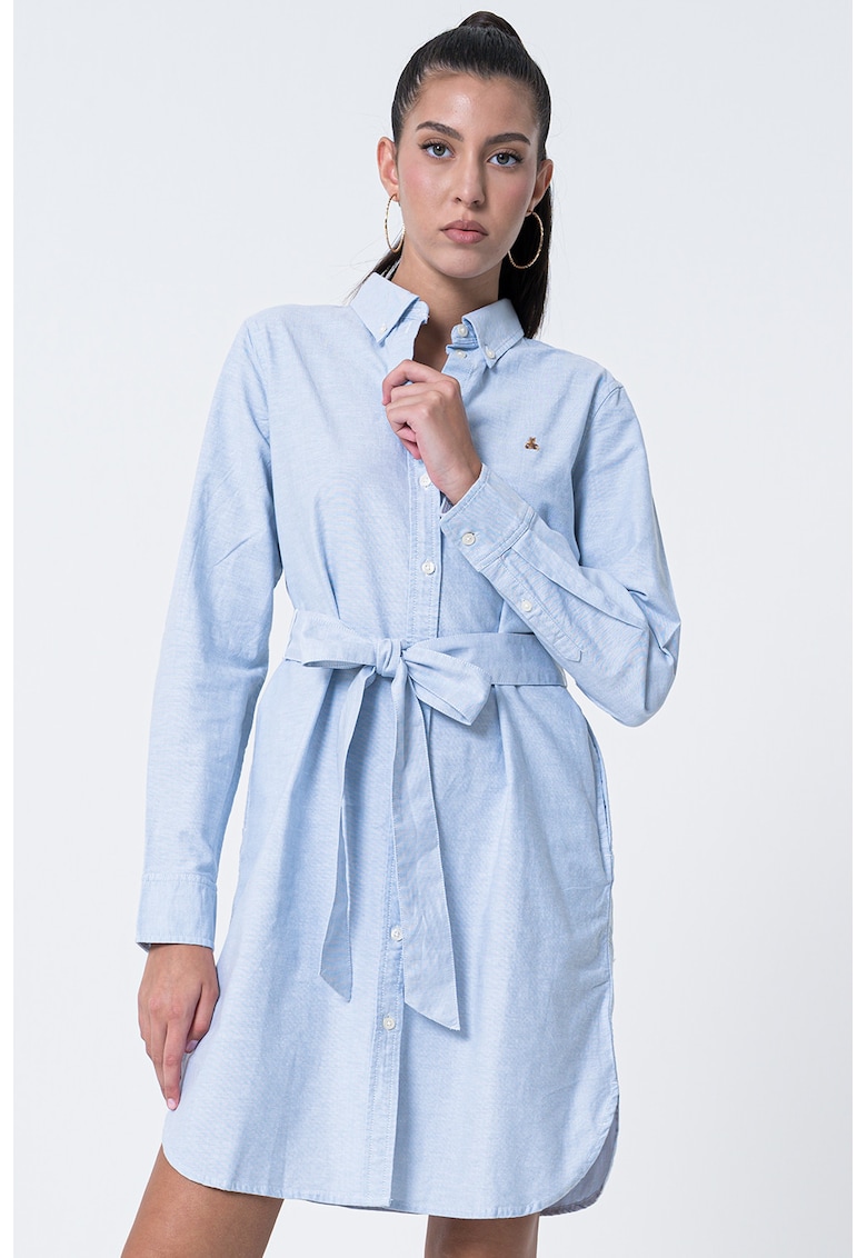 Rochie-camasa cu cordon in talie