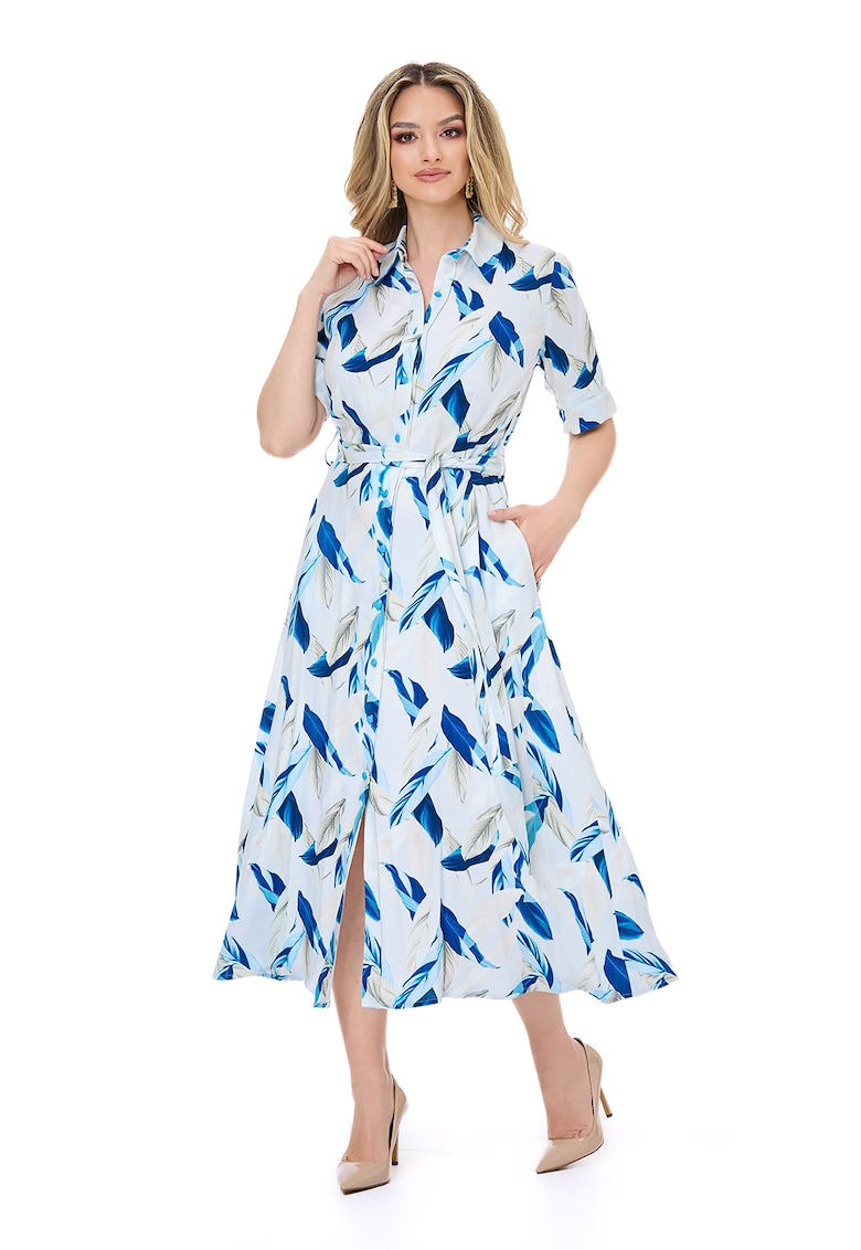 Rochie-camasa cu imprimeu