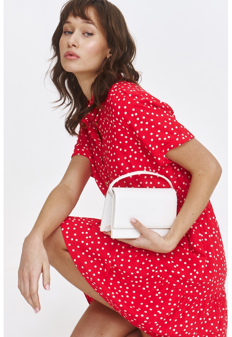 Rochie-camasa cu maneci scurte