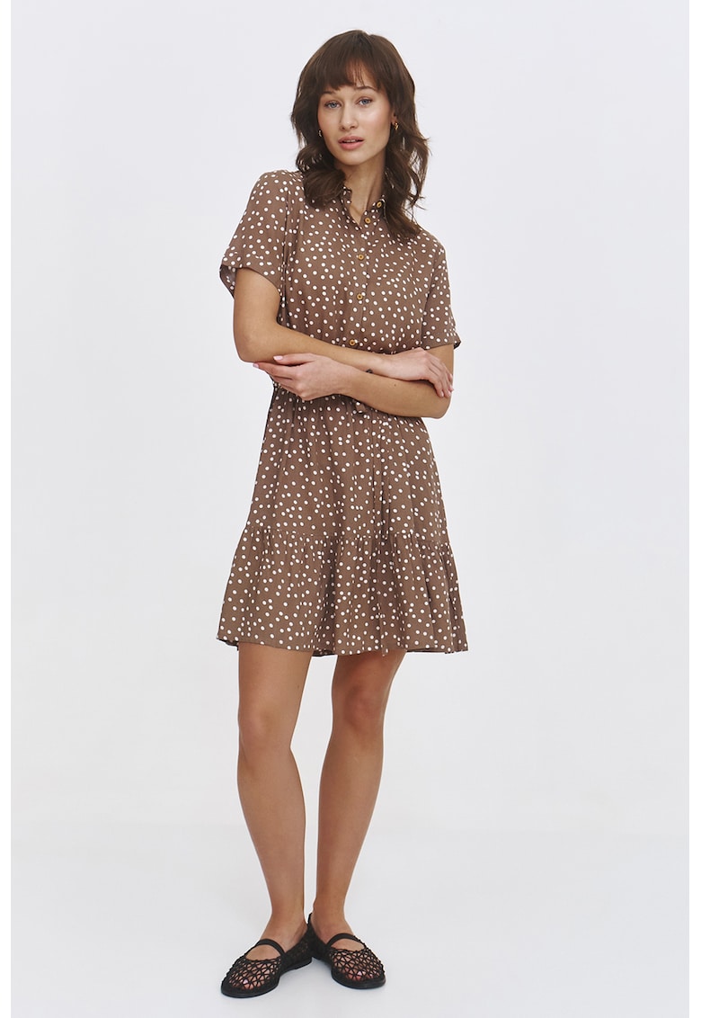 Rochie-camasa cu maneci scurte