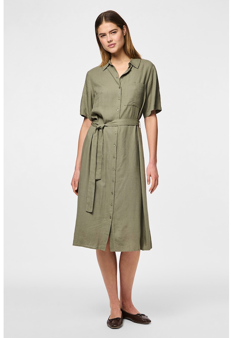 Rochie-camasa din amestec de in